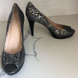 Calvin Klein peep toe heels